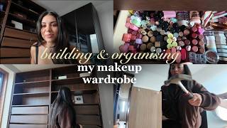 build & organise my makeup wardrobe with me
