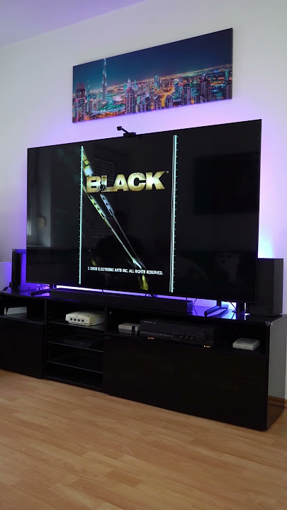 Black - PS2 on 75' TV 😎 Have you played Black?