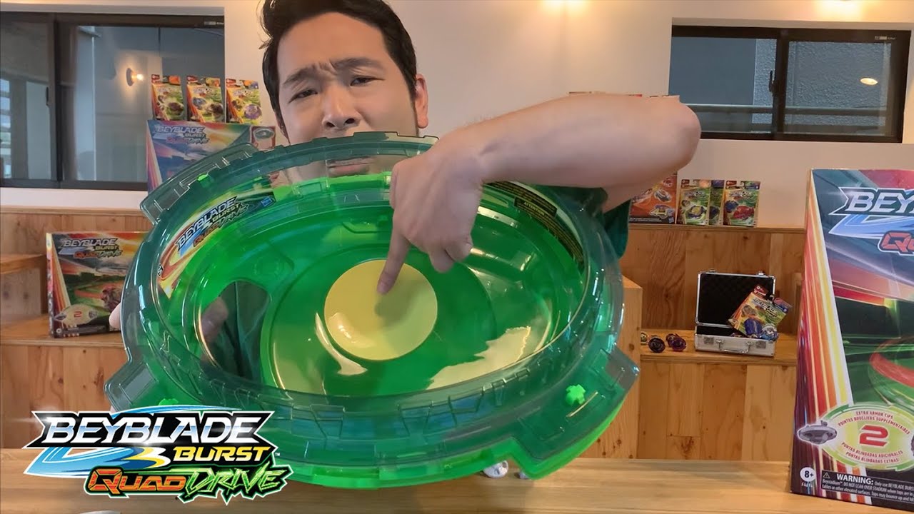 Beyblade Burst QuadStrike Battling Beystadium Top Set Kids Toy for Boys and  Girls