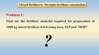 MIXED FERTILIZERS calculations (straight and complex) #AgristarG screenshot 3