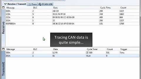 PCAN-View 3: Tracing CAN Data