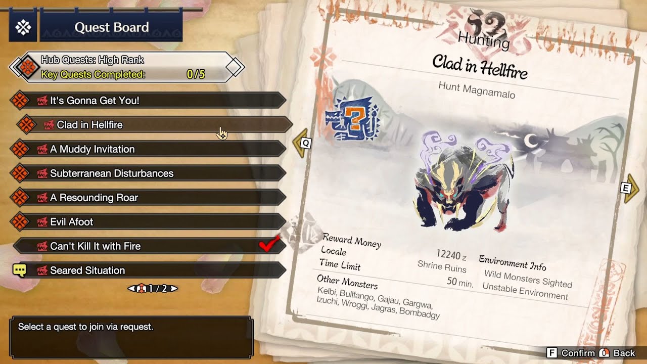 MHRise (Steam) 052 | Clad In Hellfire | HR Magnamalo | Playthrough (No Commentary)