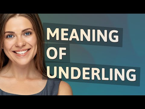 Underling | meaning of Underling