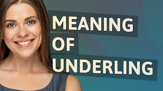 Underling | meaning of Underling
