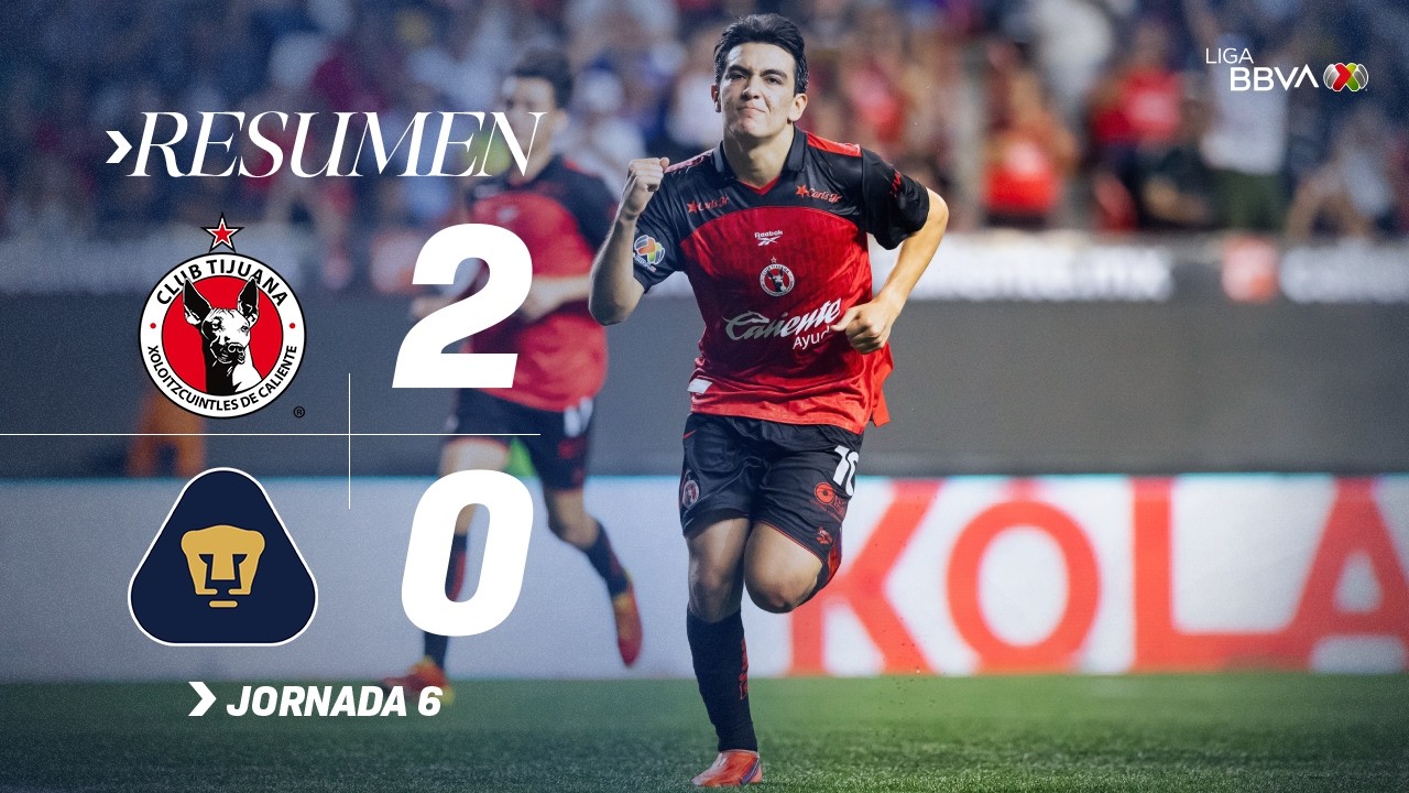 [리가 MX] 클루브 티후아나 2 : 0 우남 푸마스 경기 결과·하이라이트