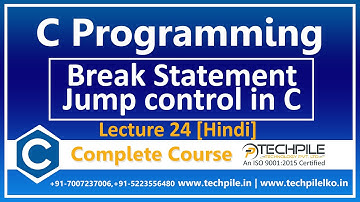 Break statement in C programming in Hindi | Control statement-Break | Jumps in Loops - Break