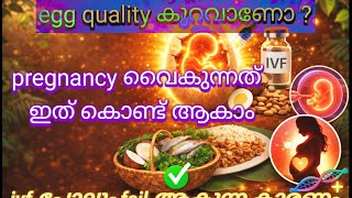 Egg Quality കുറവാണോ? 😱 IVF മുൻപ് ഇത് അറിയണം | Kerala Diet Tips for PregnancyAlternative titles: