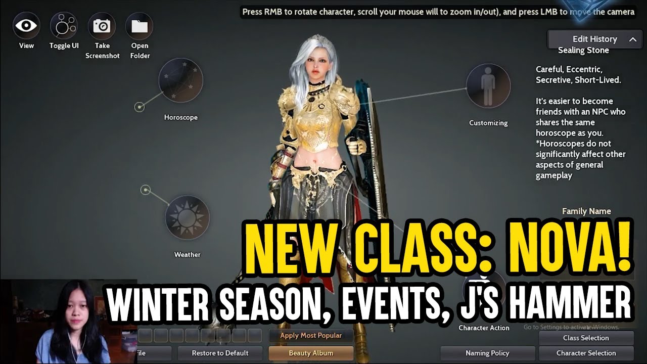 NEW BDO CLASS NOVA! [PreCreation, Fluffy Snowflake Village, J's