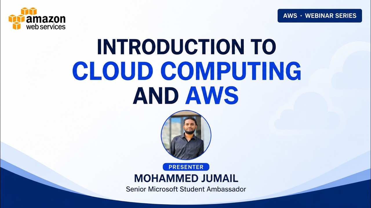 Introduction to Cloud Computing and AWS | AWS Webinar Series ☁️🚀 - YouTube