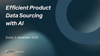 Webinar Efficient Sourcing Of Product Data With Ai - The Content Mining Revolution