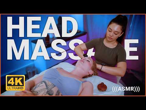 Relaxing Asian Style Head Massage by Vicky Kim to Tory | Soothing ASMR Scalp Massage for Sleep