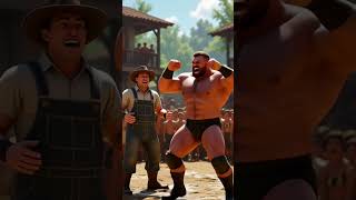 किसान और पहलवान की हिंदी कहानी Hindi kahani animate video #cartoon #ai #shorts