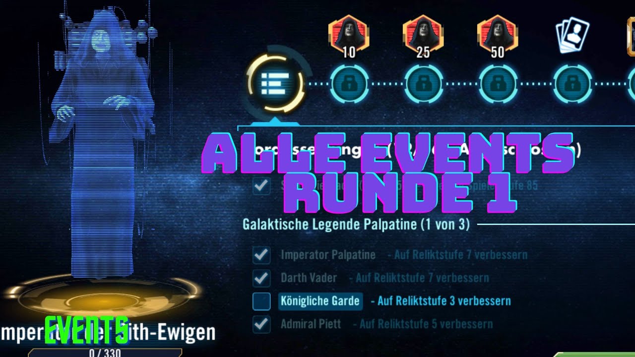 Imperator der Sith-Ewigen Das Event Runde 1 ★[Event] SWGOH Blacky AFK ...