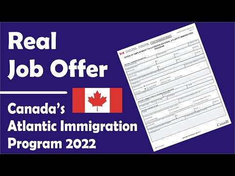 Real Job Offer Letter Canada for Atlantic Immigration Program 2022 | Canada Immigration 2022