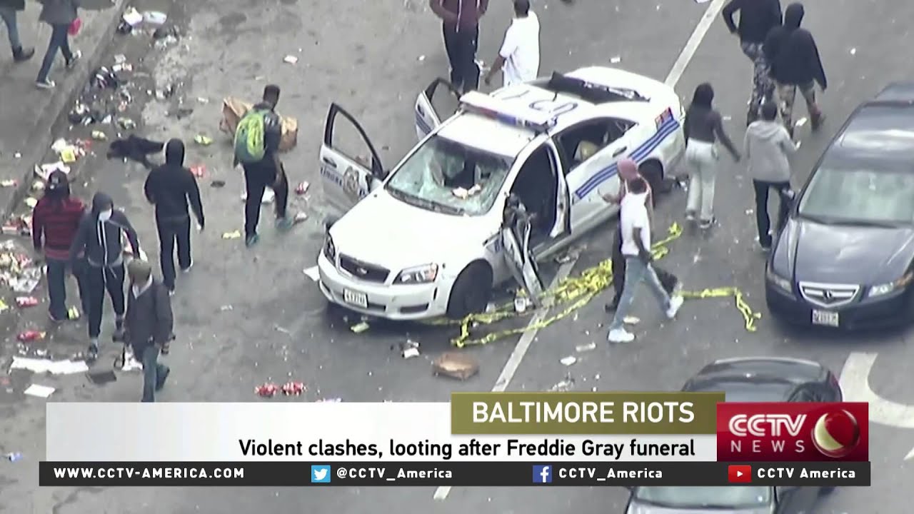 CCTV’s Jim Spellman is in the middle of the riots in Baltimore, Maryland
