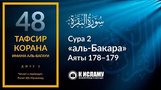 48. Возмездие за убийство в руках правителя. Сура 2 «аль-Бакара». Аяты 178–179 | Тафсир аль-Багауи