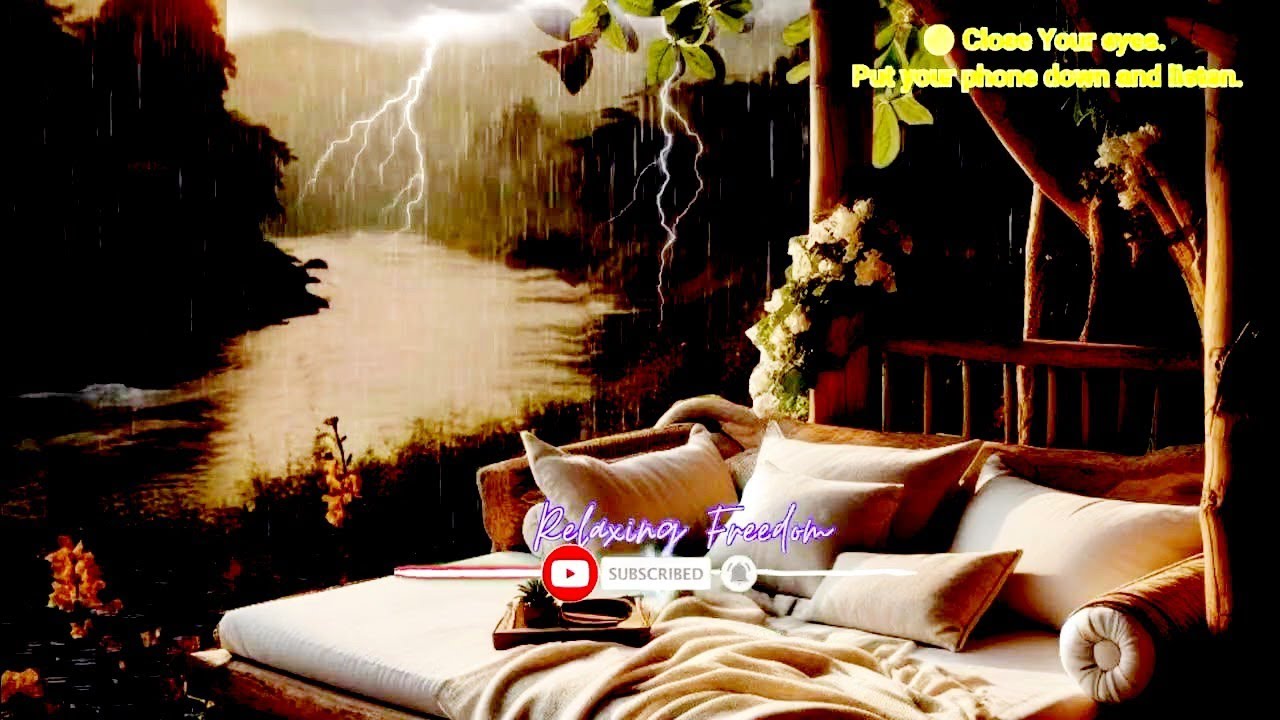 The sound of rain and thunder at night will make 99% fall asleep ...