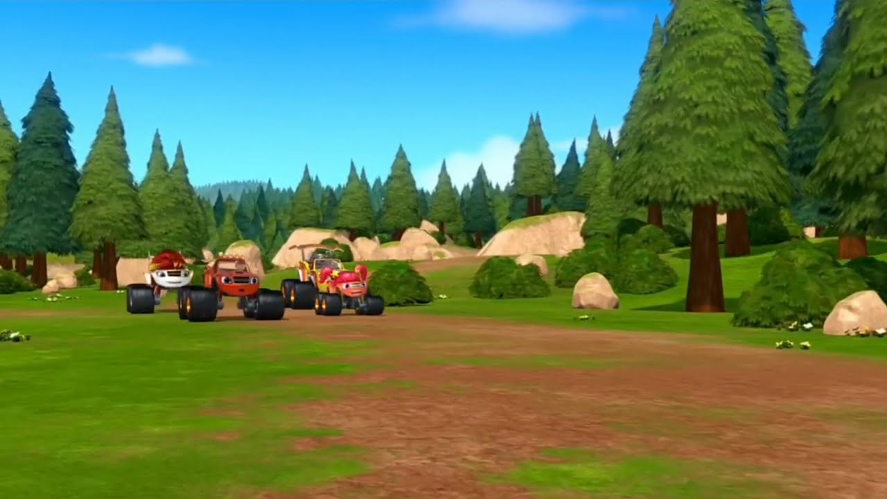 Blaze and the Monster Machines - The Blaze Family Catches Up to Crusher