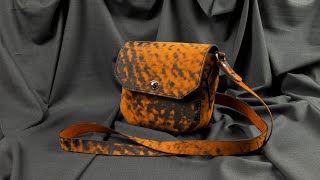 Сумка из кожи своими руками. Простая кожаная сумка + выкройка / Simple leather bag handemade pattern