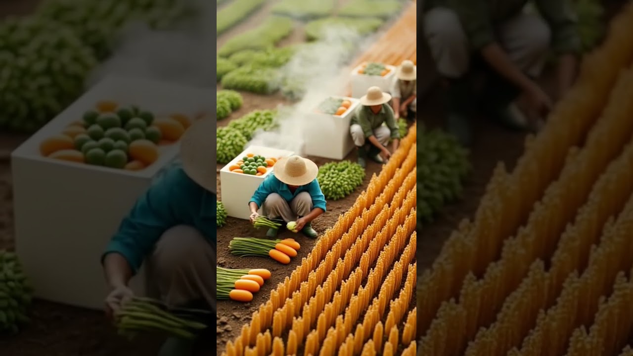 farmer planting crops in the field.          