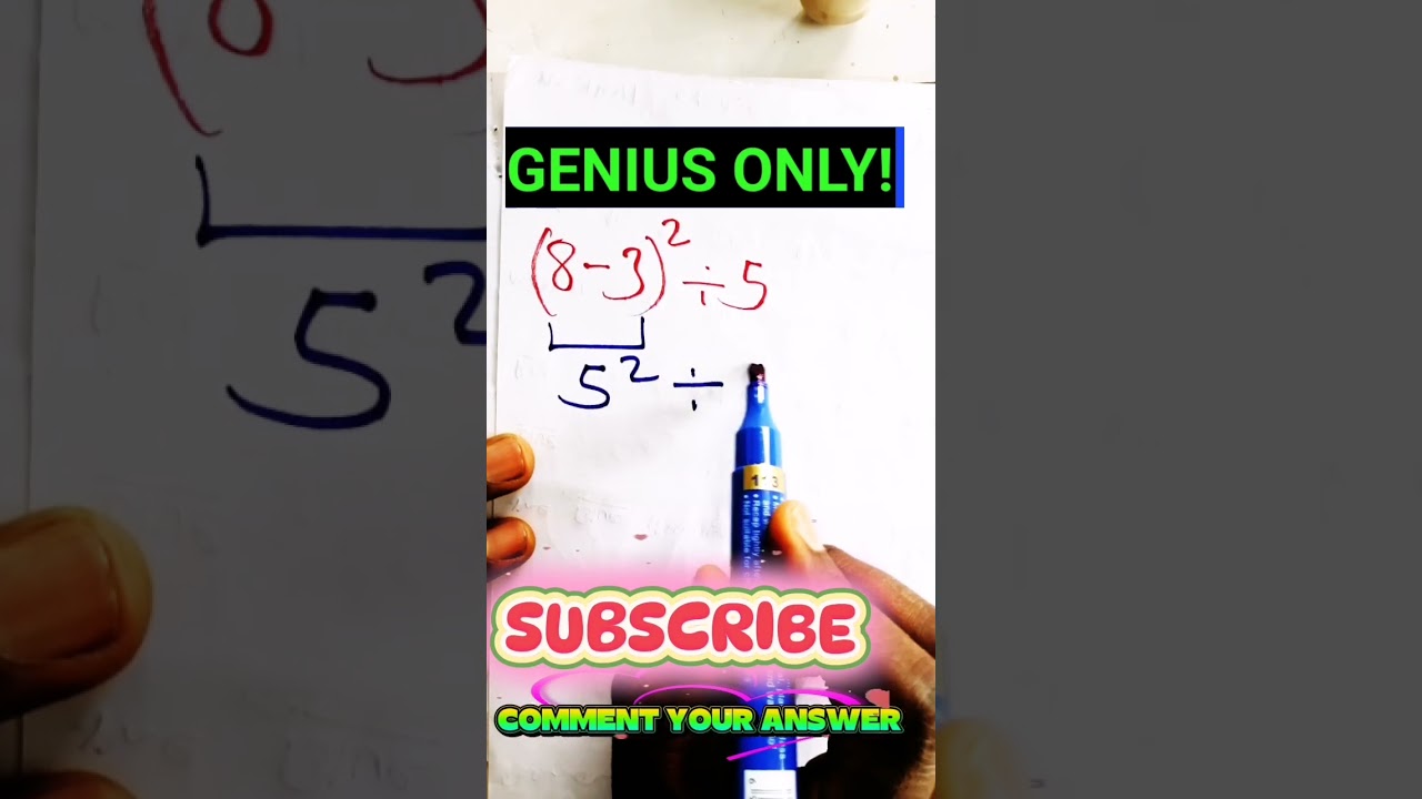 Only Genius Can Solve This! #maths