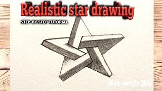 DRAW a Perfect Star Easily? ⭐😀|| simple star drawing tutorial for beginners || Art with Bir 