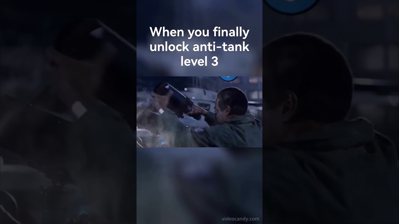 When you finally unlock anti-tank level 3 
