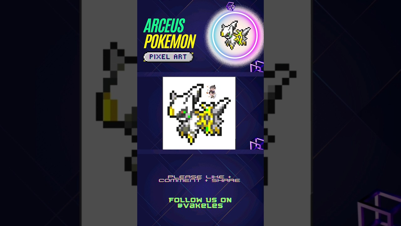 Make a Arceus Out Of Pixels! | Pixel Art Tutorial