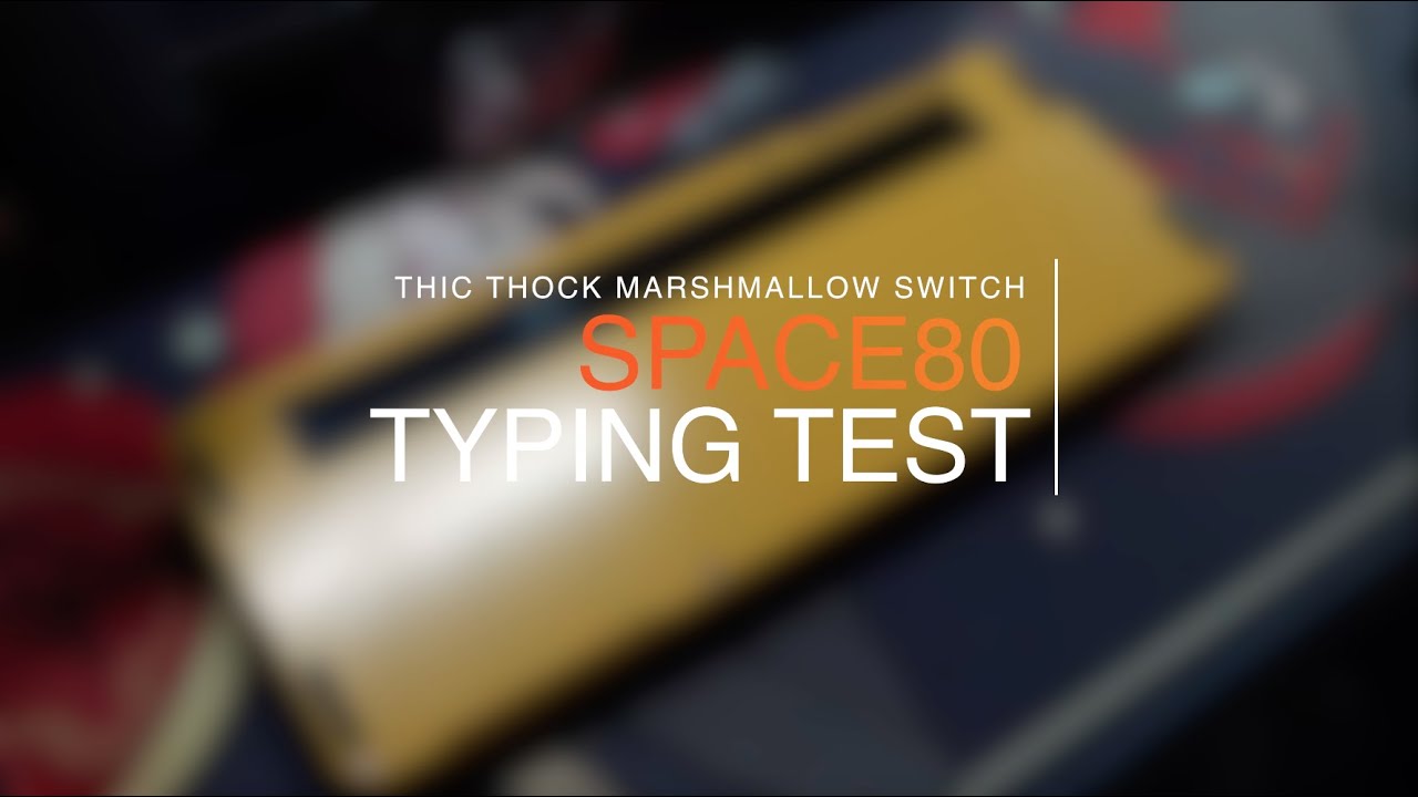 [ASMR] SPACE80 APOLLO | THIC THOCK MARSHMELLOW | TYPING TEST
