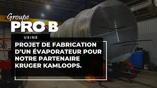 Groupe PRO-B | Fabrication pour Kruger Kamloops