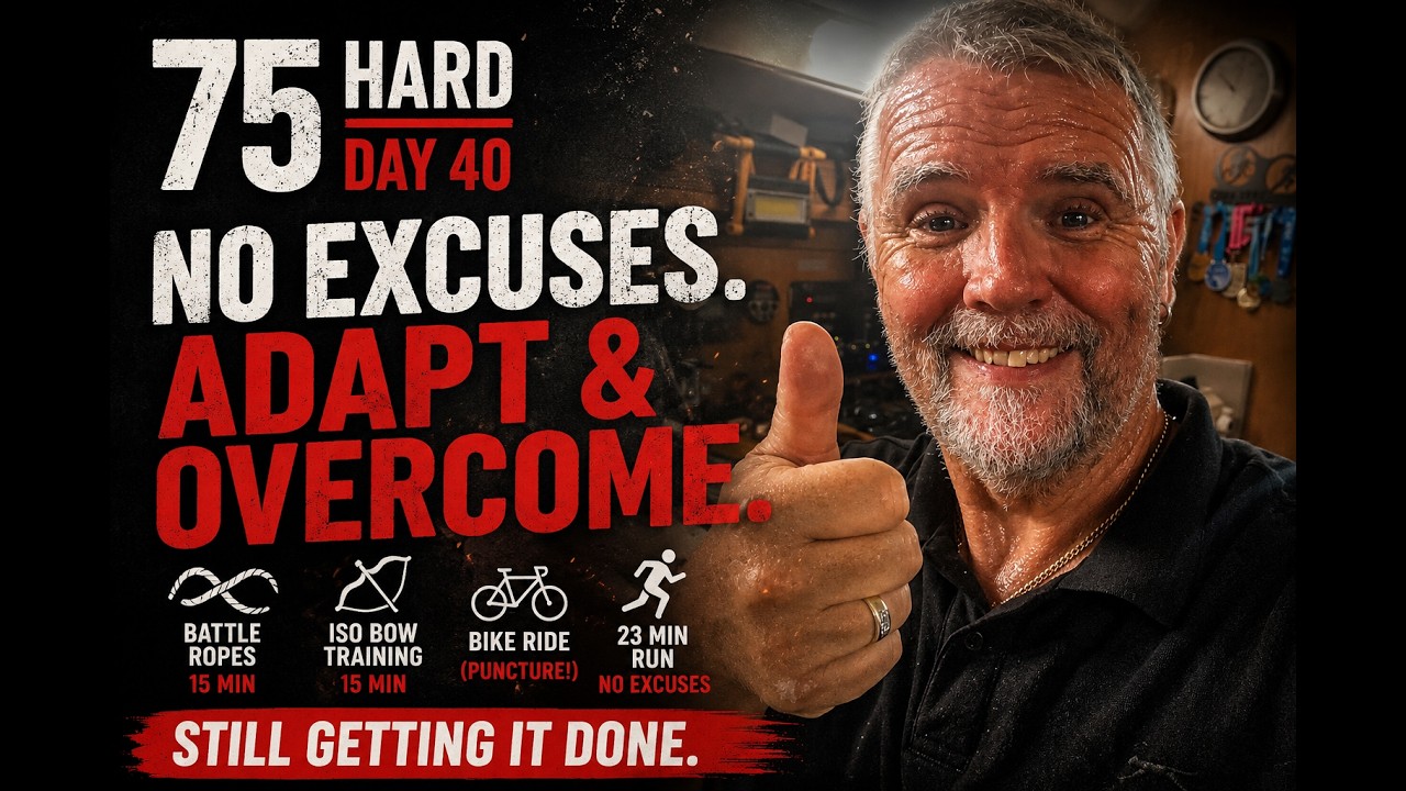 ⁣75 Hard - Day 40 No Excuses!