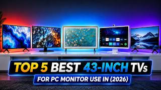 Top 5 Best 43-Inch TVs for PC Monitor Use In (2026)