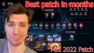 Celebrity Riot's best patch in a long time MSI PATCH 2022 reaction | Reviewing Patch 12.8 Net Worth