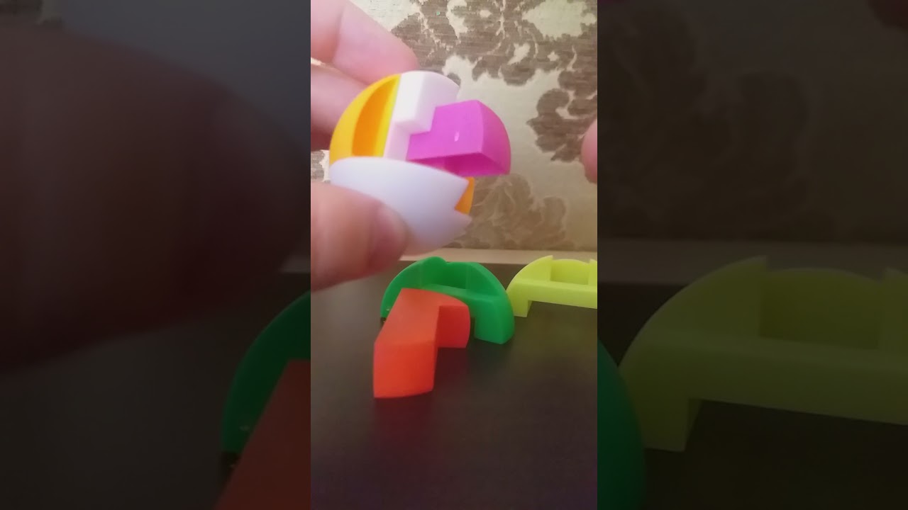 Как собрать и разобрать головоломку шар - YouTube