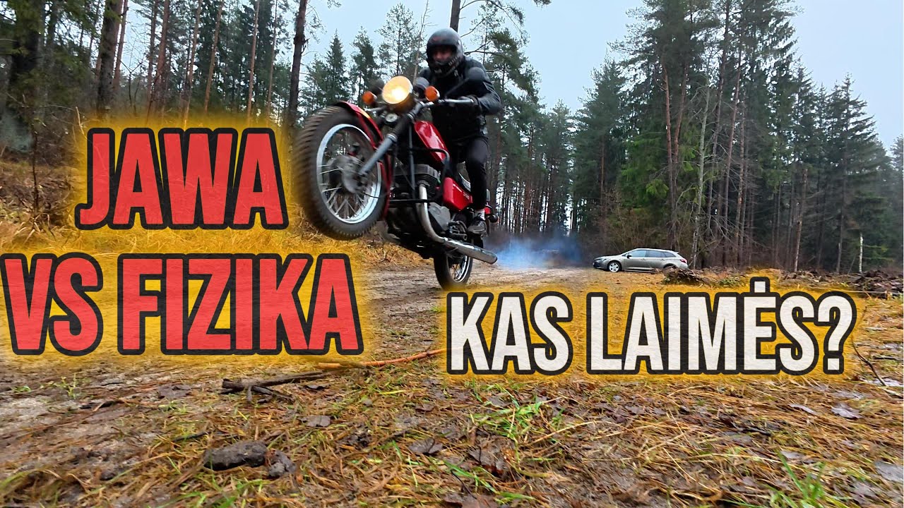 JAWA VS FIZIKA: Ar įmanoma važiuoti vienu ratu? (Eksperimentas)