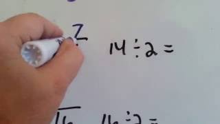 Grade 3 Math #7.1, Divide by 2