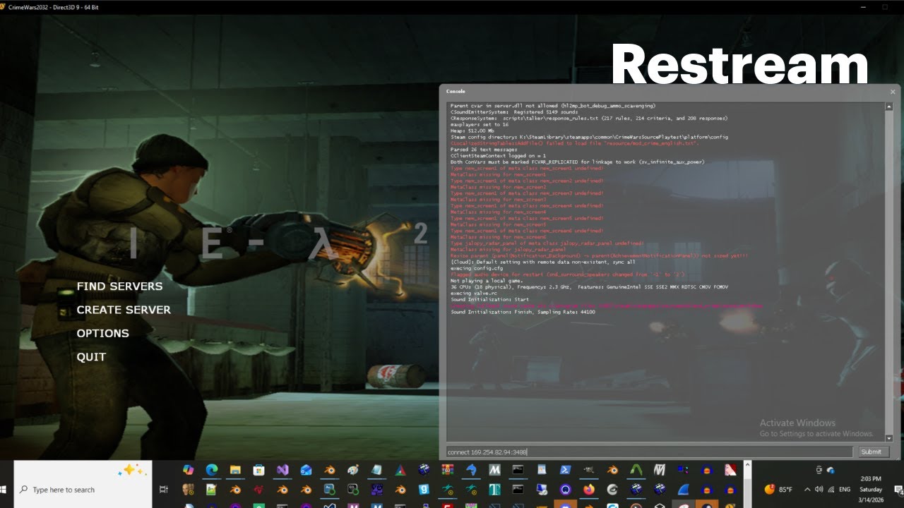 Source SDK C++ CrimeWars Source FPS Game Mod 1 - YouTube