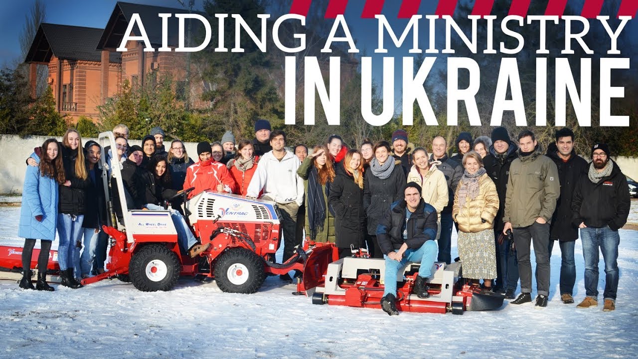 Ukraine Ministry Receives Compact Tractor For Maintaining Grounds - YouTube
