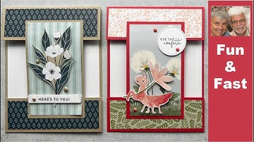 Just One Cut! Make a Split Front Panel Card in Minutes!