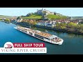 Viking river cruises  viking longship full walkthrough tour  review 4k  all public spaces