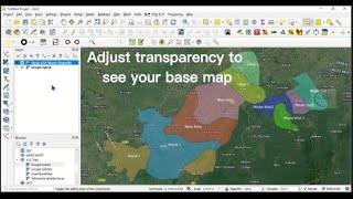 How to set transparency of layer in QGIS