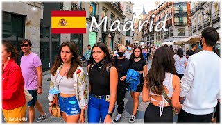 🇪🇸 Madrid Spain Walk 4K Evening Walk 🏙 4K Walking Tour ☀️ 🇪🇸 (Sunny Day)