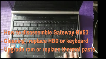 Disassemble Gateway NV53 Cleaning Replace thermal paste