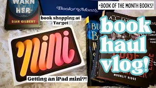 VLOG: Book of the Month Haul, Unboxings, Target Shopping, & an iPad Mini?! #bookvlog #bookhaul #vlog