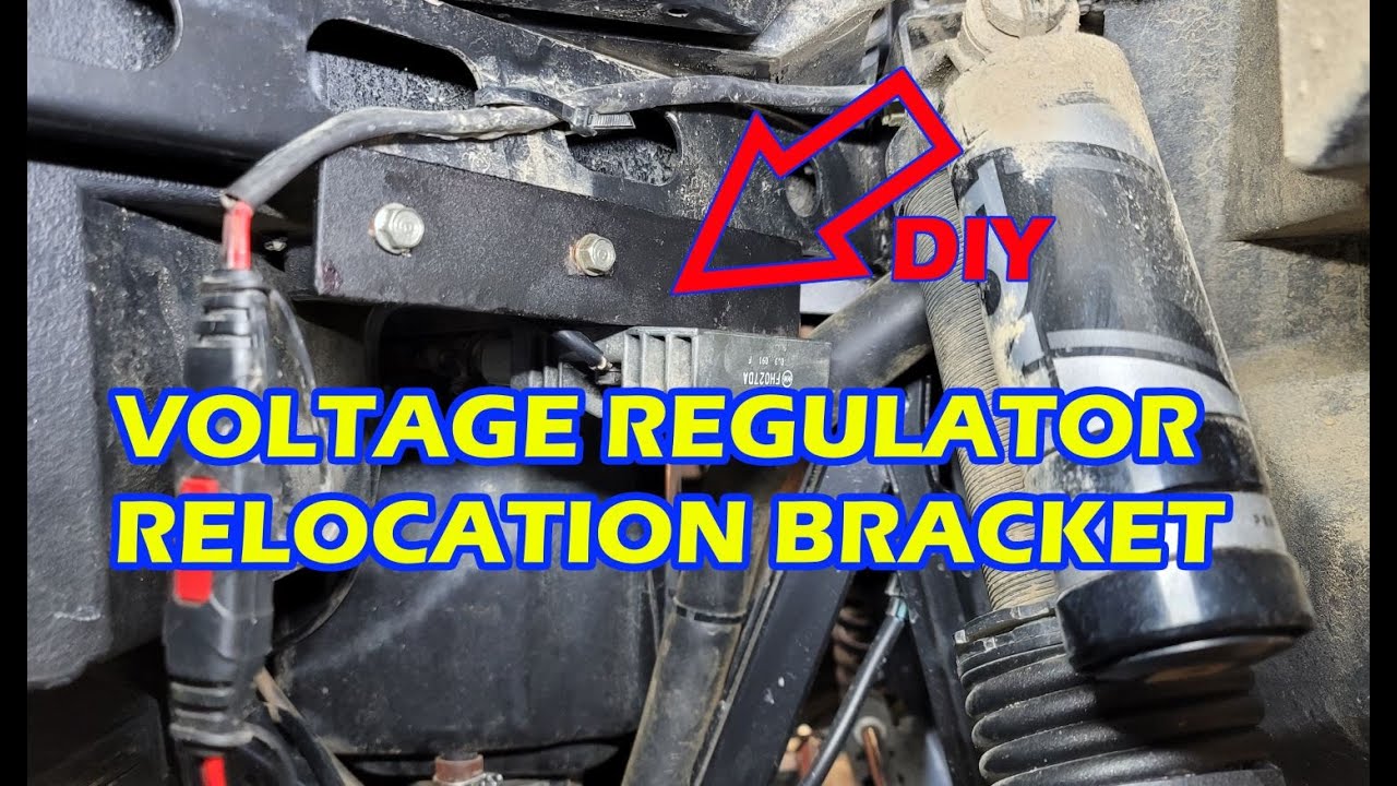 Yamaha RMAX 1000 - voltage regulator relocation bracket (DIY) - YouTube