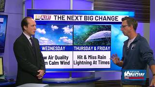 The Next Big Change: Hit & miss rain, lightning Thursday and Friday screenshot 2