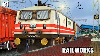 KAGAZNAGAR SF EXPRESS WITH WAP 5 IN INDIAN RAILWAYS || TRAIN SIMULATOR CLASSIC 2024 || PC GAMEPLAY screenshot 4