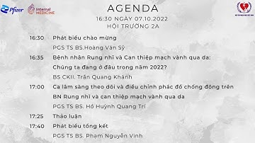 NGÀY 8/10/2022 – PHÒNG 2C – HỘI NGHỊ KHOA HỌC TIM MẠCH TOÀN QUỐC 2022