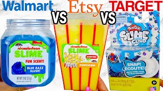 Walmart Slime VS Etsy Slime VS Target Slime! Which Is Worth It?!