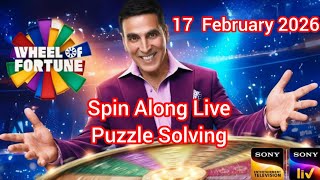 Wheel of Fortune Spin Along Live | 17 February 2026 | Puzzle Solving #wheeloffortuneindia